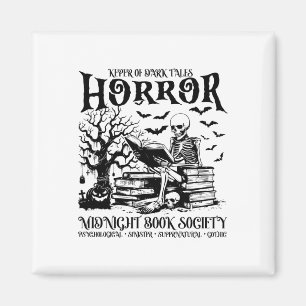 Halloween Horror Midnight Book Club Society Litera Magnet