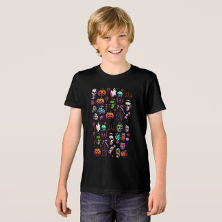 Halloween Horror & Monster Icon Art T-Shirt Tri-Blend Shirt