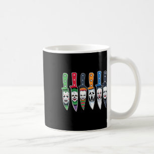 Halloween Horror Movie Characters In Knives Scary Coffee Mug