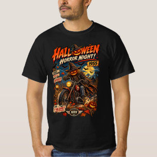 Halloween Horror Night 1955 Pumpkin Biker Men's T- T-Shirt