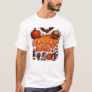 Halloween Horror Night Fire Clothes Cool T-Shirt