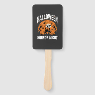 Halloween Horror Night Haunted Castle Vintage Hand Fan