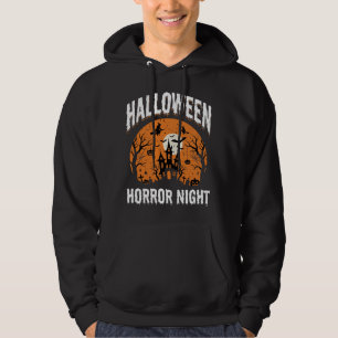 Halloween Horror Night Haunted Castle Vintage Hoodie