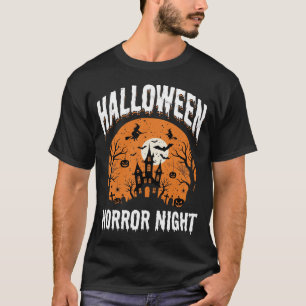 Halloween Horror Night Haunted Castle Vintage T-Shirt