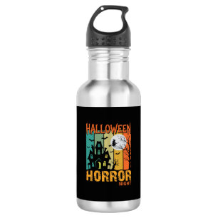Halloween Horror Night Haunted House Vector_1 532 Ml Water Bottle