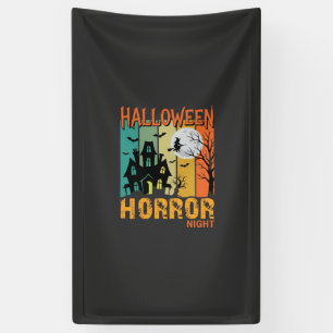 Halloween Horror Night Haunted House Vector_1 Banner