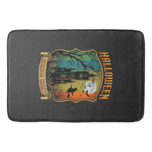 Halloween Horror Night Haunted House Witch Full Mo Bath Mat