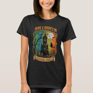 Halloween Horror Night Haunted House Witch Full Mo T-Shirt