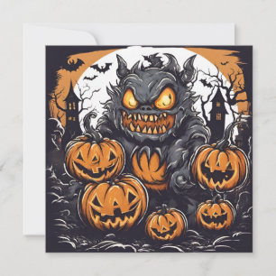 Halloween Horror Night  Holiday Card