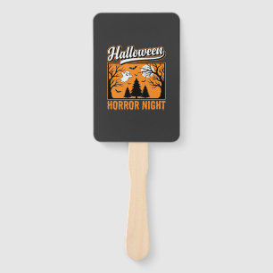 Halloween Horror Night Retro Ghost Forest Hand Fan