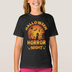 Halloween horror night - scary Halloween design T-Shirt