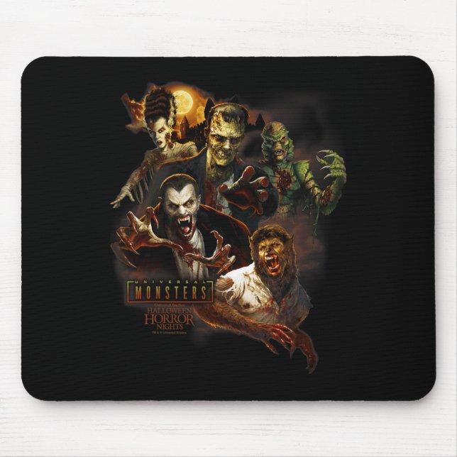 Halloween Horror Nights HHN Universal Monsters  Mouse Mat (Front)