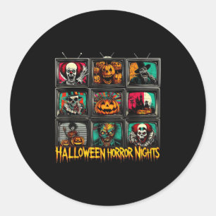 Halloween Horror Nights Y Movie  Classic Round Sticker