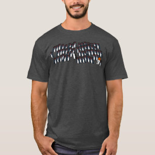 Halloween Horror Party of Vampire Penguins T-Shirt