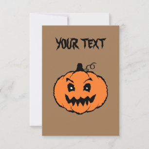 Halloween Horror Pumpkin Card