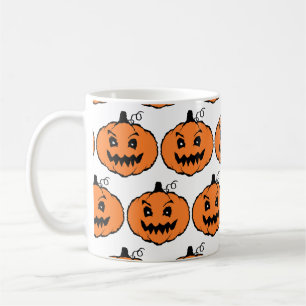 Halloween Horror Pumpkin Pattern Coffee Mug