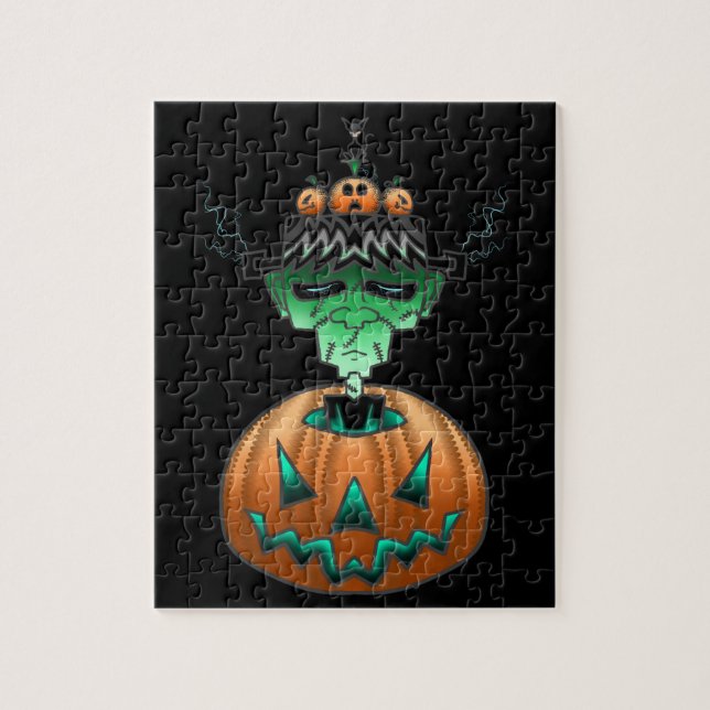 Halloween Horror Punk Zombie Jigsaw Puzzle (Vertical)
