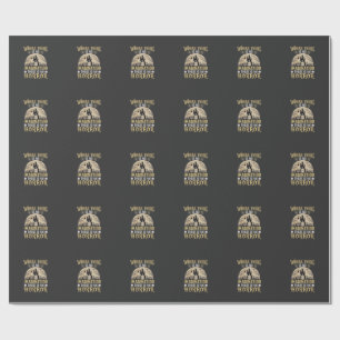 Halloween Horror Quote Haunted Castle Imagination Wrapping Paper