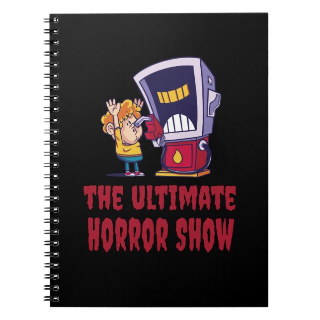 Halloween - Horror Show at Gas Station Notebook (Front)