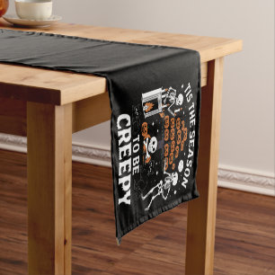 Halloween Horror Tis The Season To Be Creepy Short Table Runner
