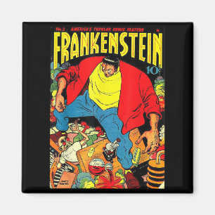Halloween Horror Vintage Comic Book Retro Funny Magnet