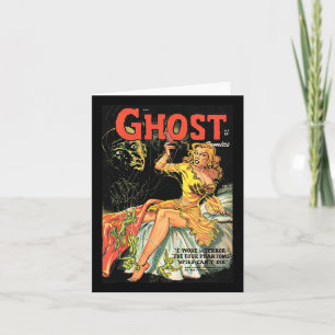 Halloween Horror Vintage Ghost Comic Book Retro Sc Card