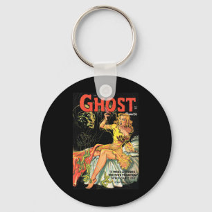 Halloween Horror Vintage Ghost Comic Book Retro Sc Key Ring