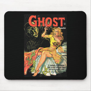 Halloween Horror Vintage Ghost Comic Book Retro Sc Mouse Mat