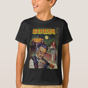 Halloween Horror Vintage Skull Monster Comic Book T-Shirt