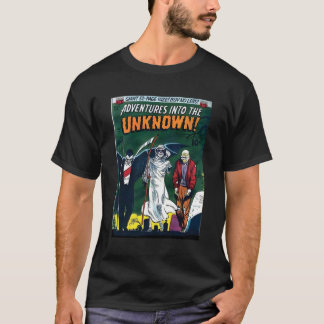 Halloween Horror Vintage Vampire Grim Reaper Comic T-Shirt