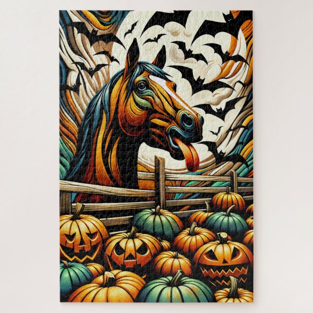 Halloween Horse 1000 Piece Puzzle (Vertical)