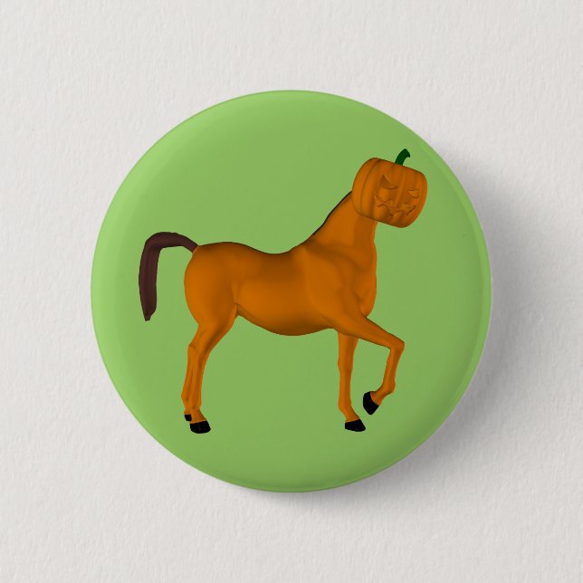 Halloween Horse 6 Cm Round Badge (Front)
