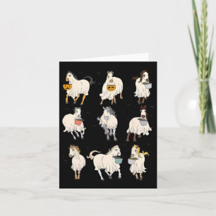 Halloween Horse Ghost Boo Pumpkin Costume For Men Card
