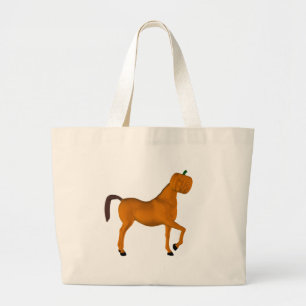 Halloween Horse Large Tote Bag