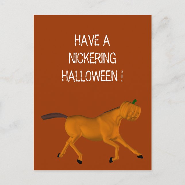Halloween Horse Postcard (Front)