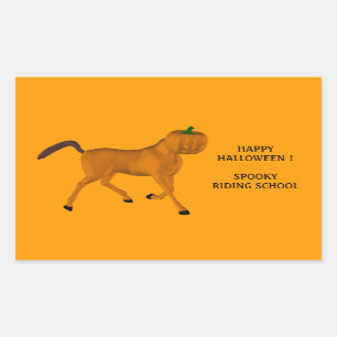 Halloween Horse Rectangular Sticker