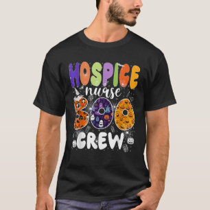 Halloween Hospice Nurse Boo Crew Ghost Squad Team T-Shirt