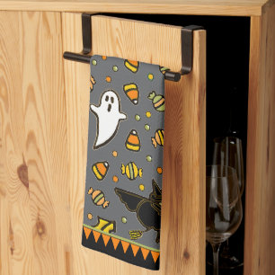 Halloween Hostess Gift Decor Tea Towel