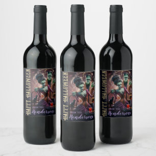 Halloween Hostess Gift, Party Favour Wine Label