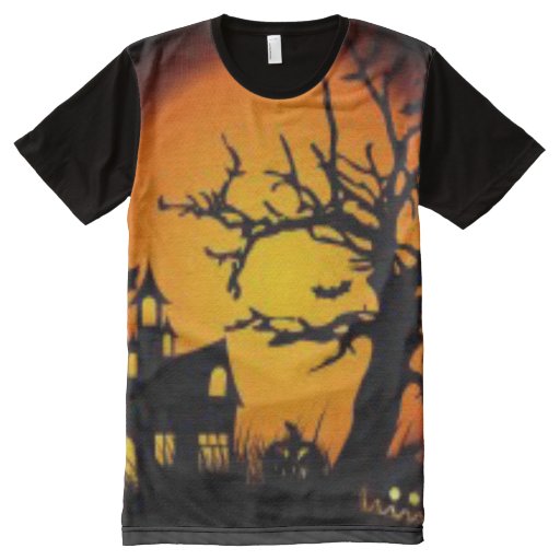 Image of Halloween house All-over Print T-shirt