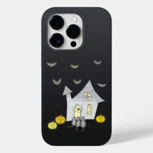 Halloween House, Black Cats, Bats, Pumpkins Case-Mate iPhone 14 Pro Case