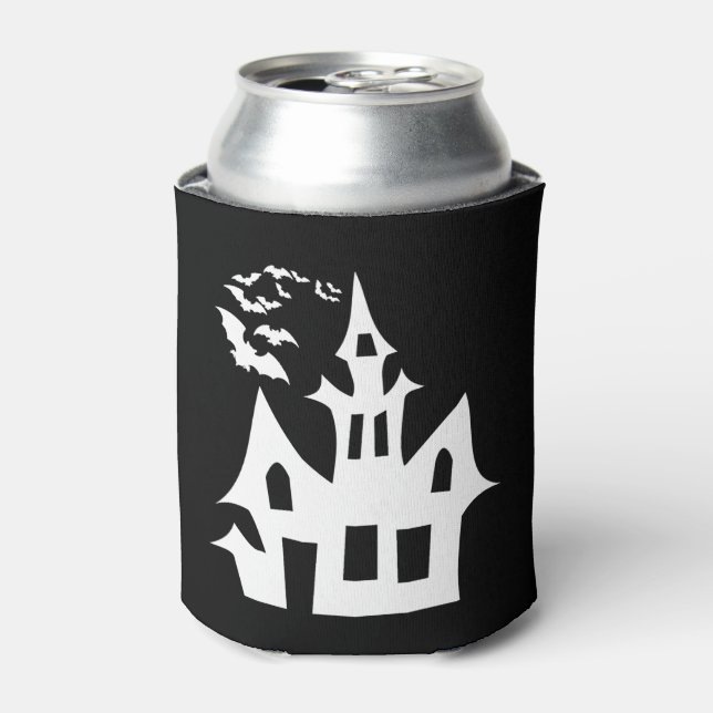 halloween house   can cooler (Can Front)