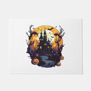 halloween house     doormat