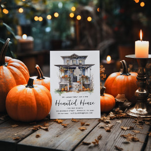 Halloween House Front Door Moving Announcement