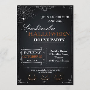 Halloween House Party Invitation