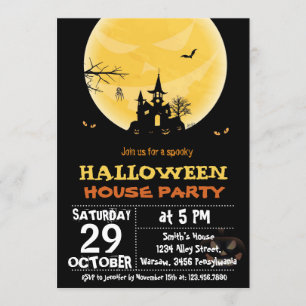 Halloween House Party Invitation
