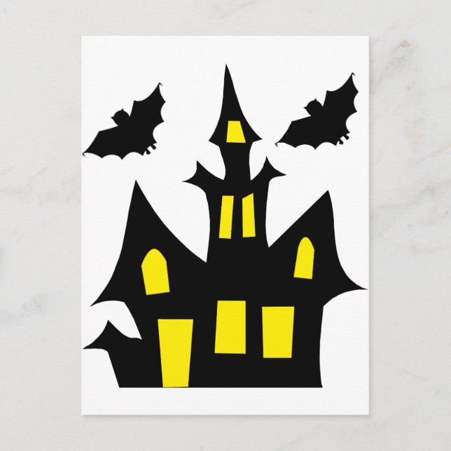 halloween house postcard (Front)