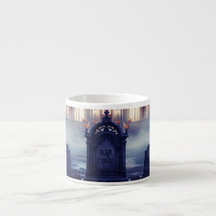 Halloween House With Frankie, Dark Blue Espresso Cup