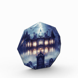 Halloween House With Frankie, Dark Blue Photo Block