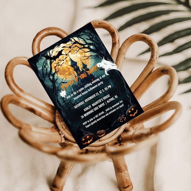 Halloween Housewarming Haunted House New Home Invitation (Creator Uploaded)